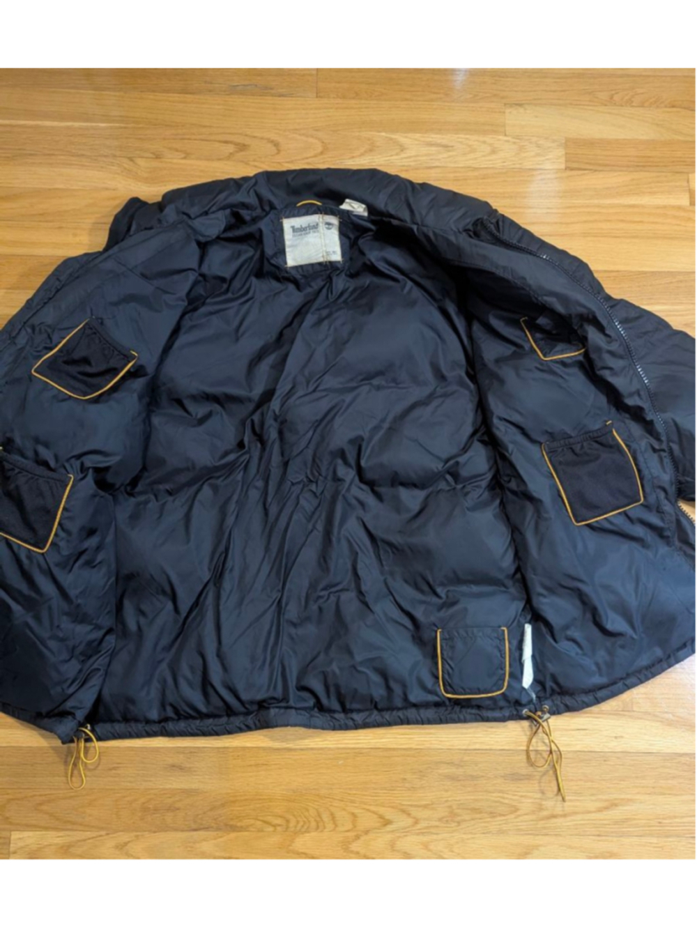 Timberland Black Puffer Jacket Large - Picture 14 of 15